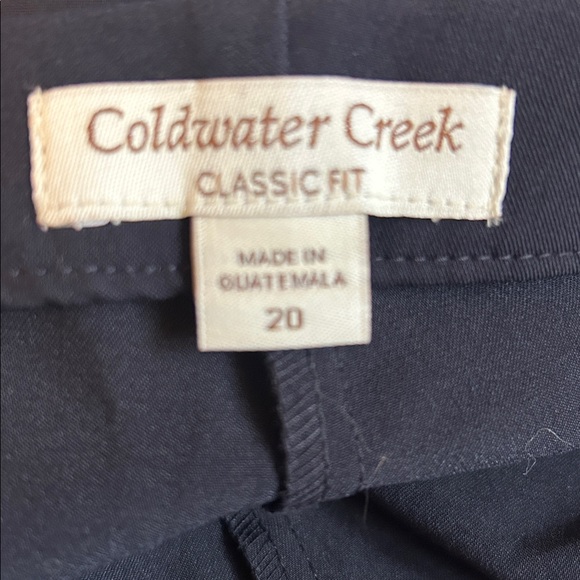 Coldwater Creek polyester/ rayon side zip black dress pants new/tags size 20 - Picture 7 of 7